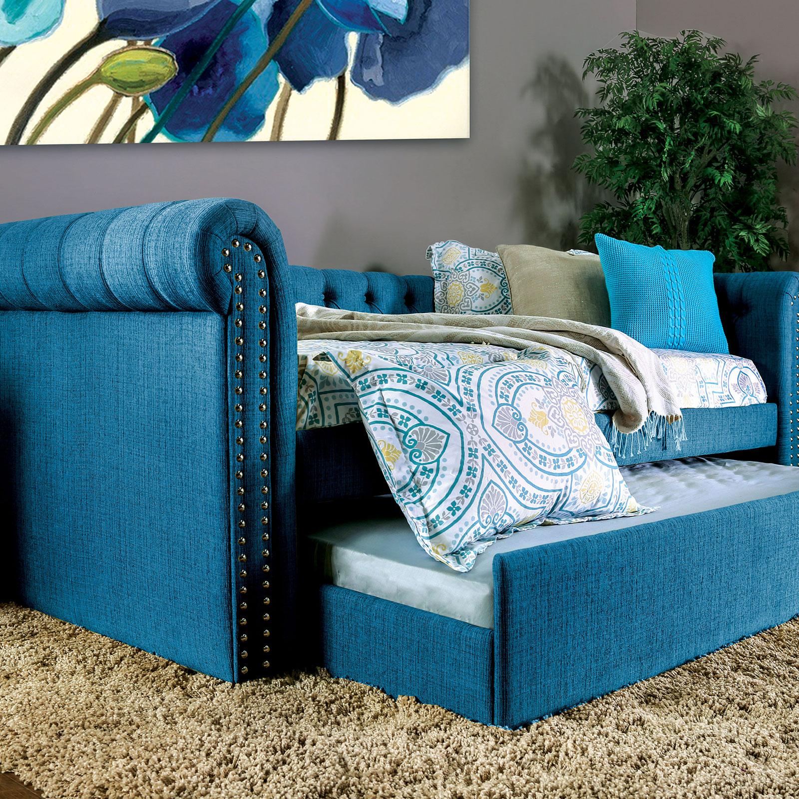 

        
Furniture of America Leanna Daybed Turquoise Fabric 00841403106506
