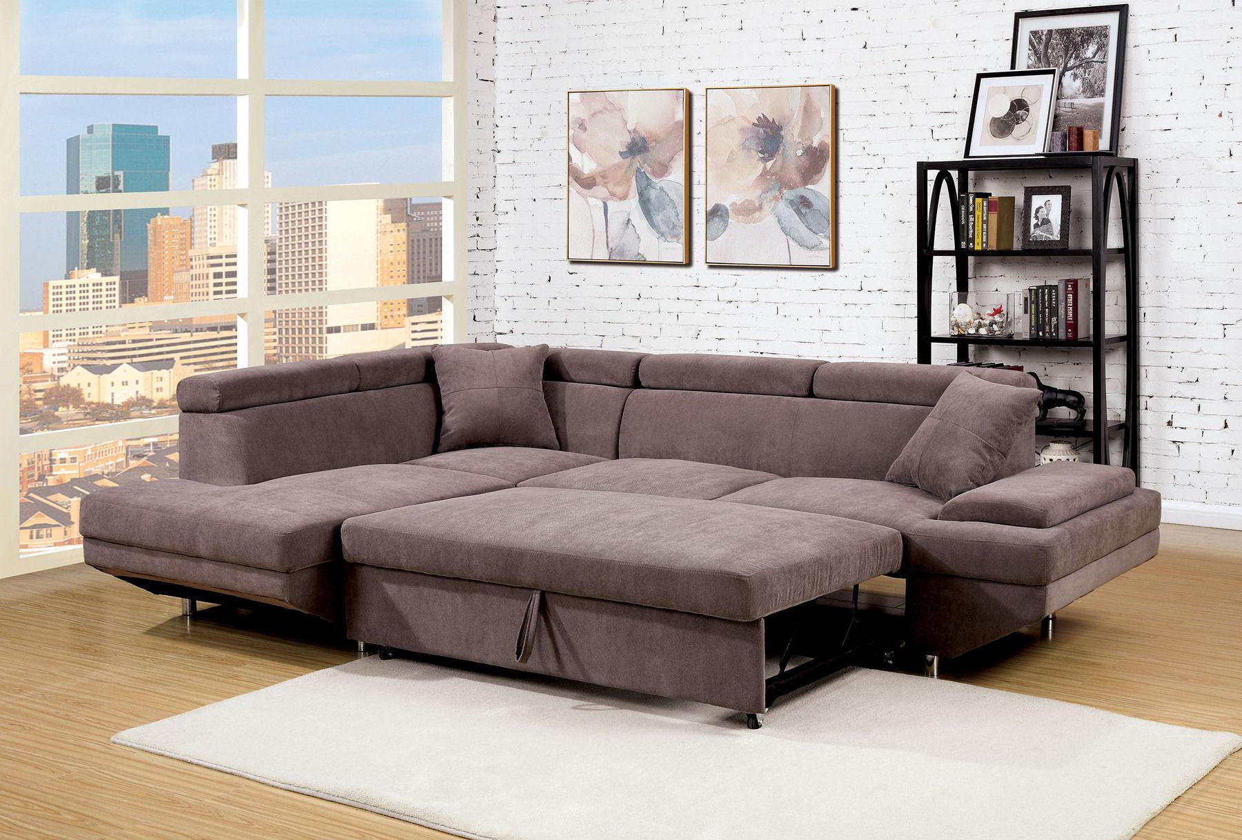

    
Furniture of America FOREMAN CM6125BR Sectional Sofa Brown CM6125BR
