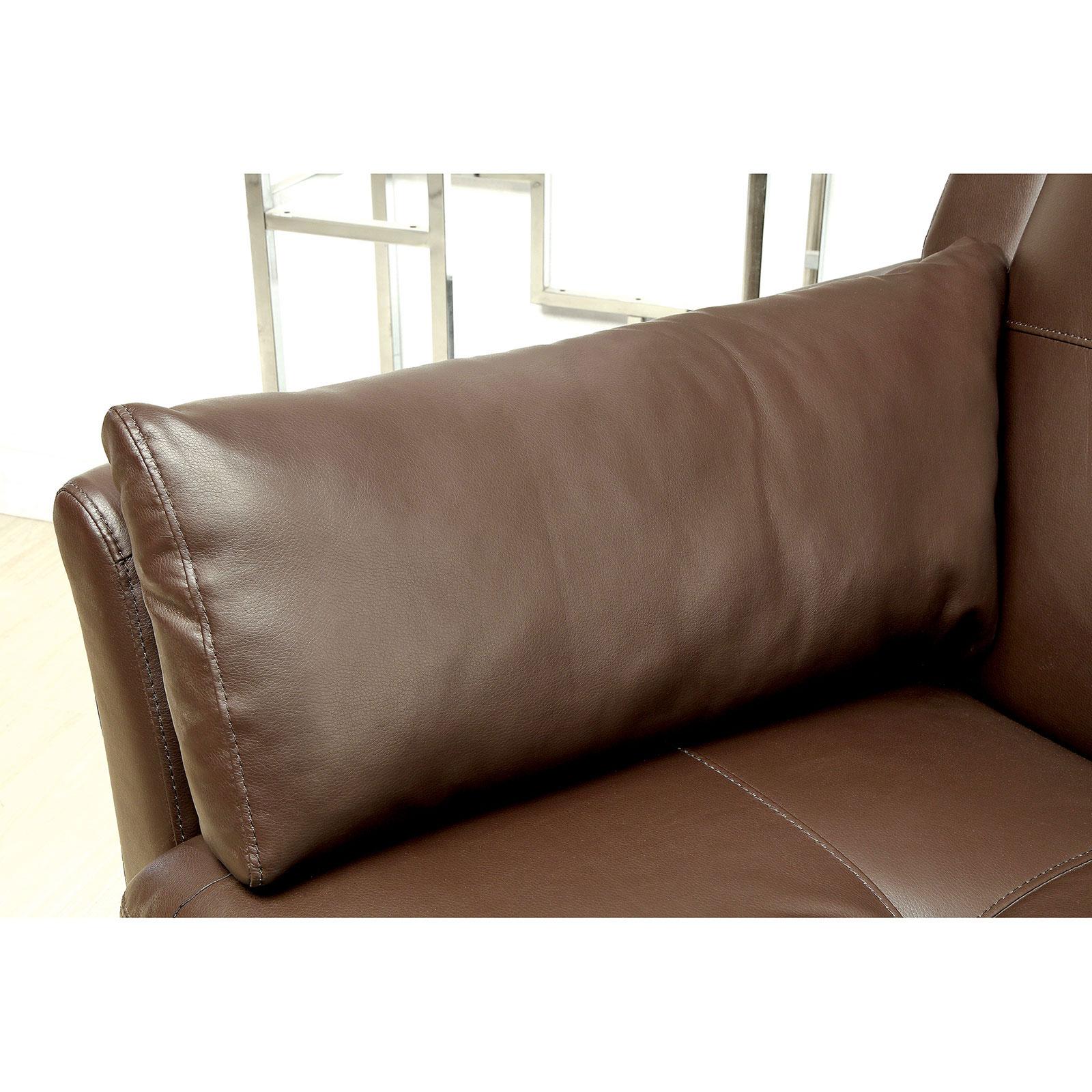 

    
Furniture of America PEEVER CM6268BR-SET Sectional Sofa Brown CM6268BR-SET

