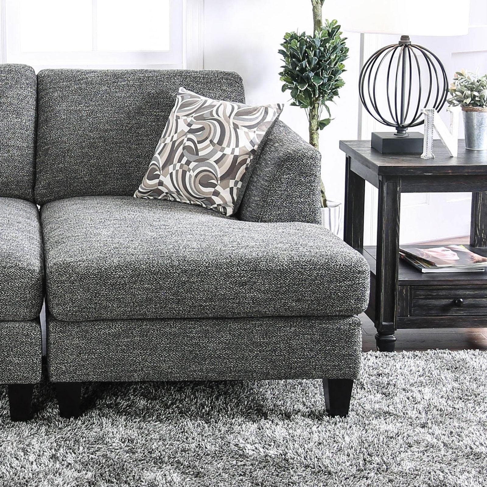 

    
Furniture of America LOWRY CM6363 Sectional Sofa Gray CM6363-5PC
