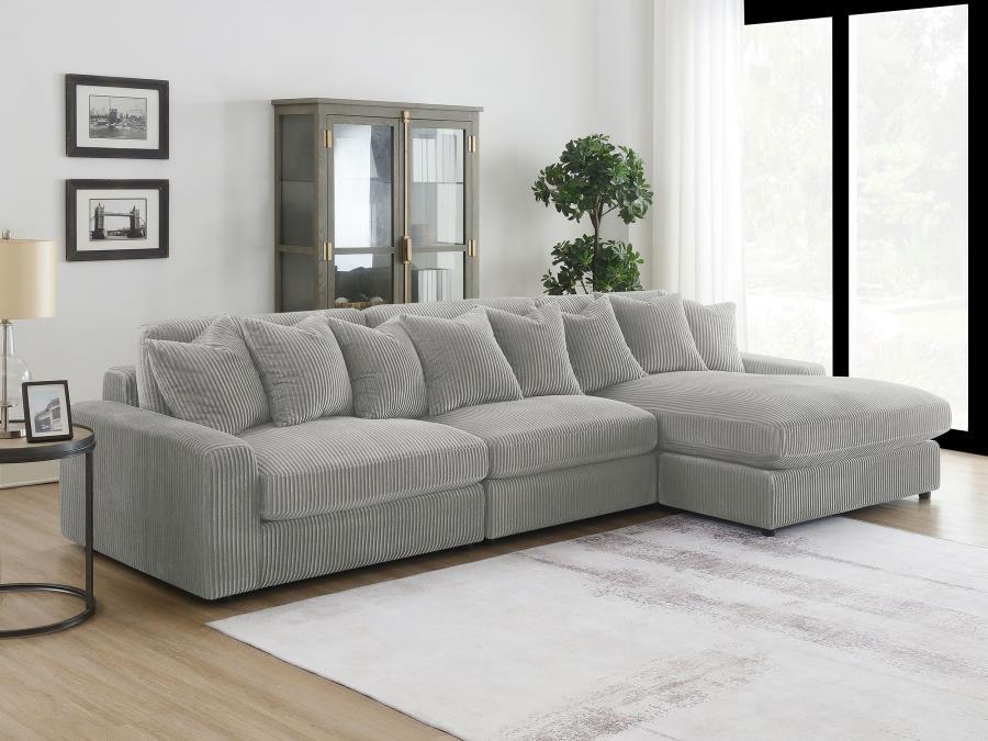 

    
Contemporary Fog Wood Sectional Sofa Set 2PCS Coaster Blaine 509900
