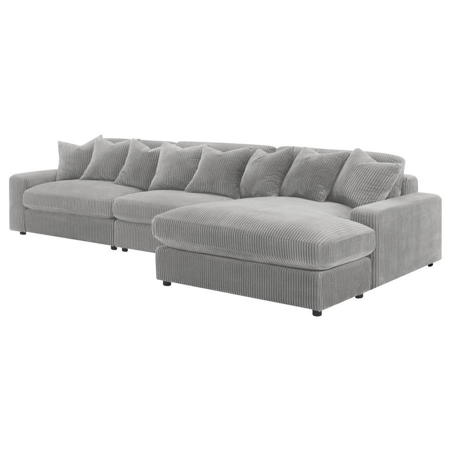 

    
 Shop  Contemporary Fog Wood Sectional Sofa Set 2PCS Coaster Blaine 509900
