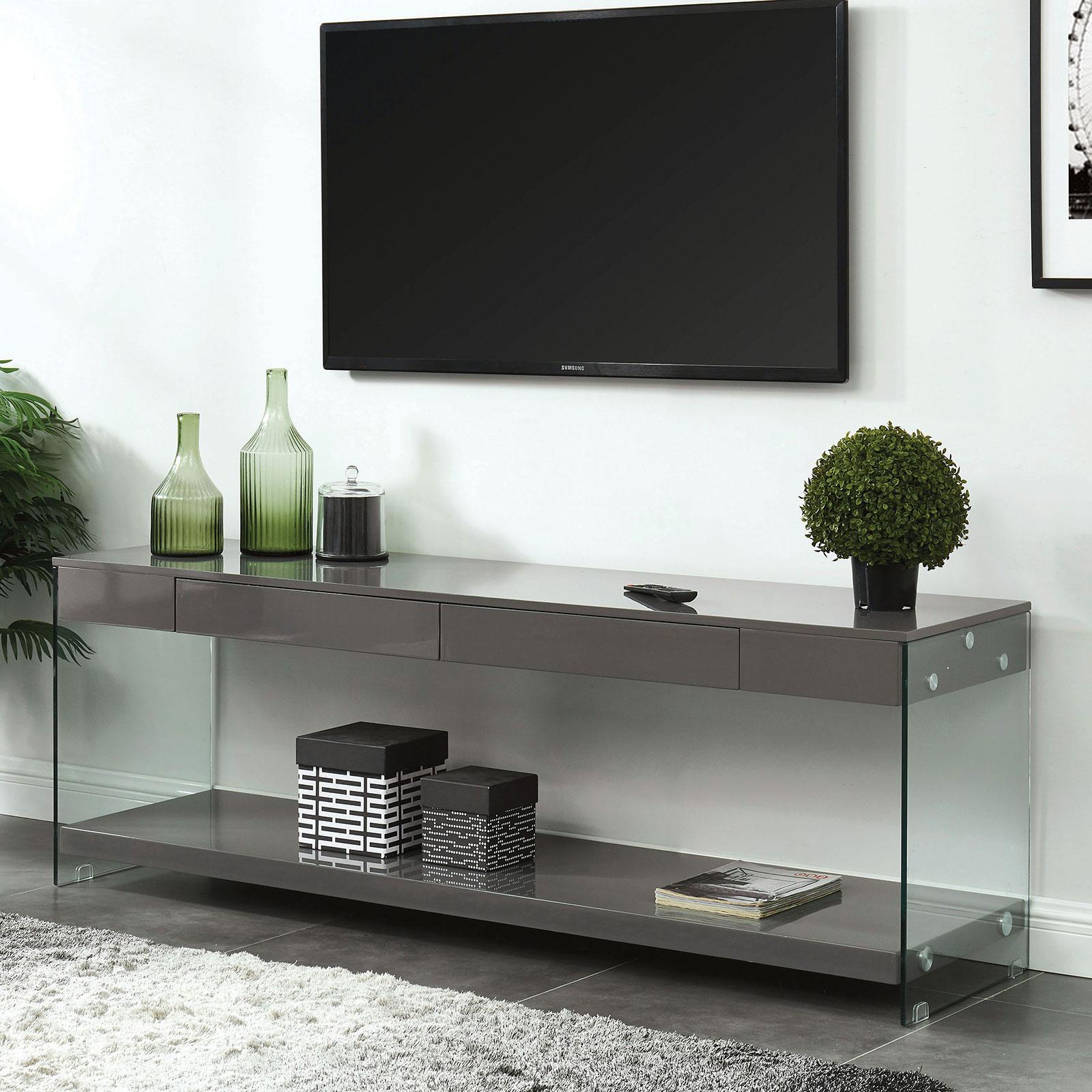 

    
Contemporary Glass TV-stand in Gray Sabugal by Furniture of America
