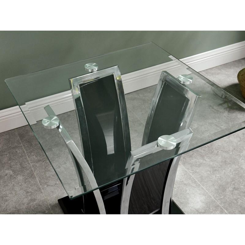 

    
Contemporary Glossy Black Tempered Glass Top End Table Furniture of America CM4372BK-E Staten
