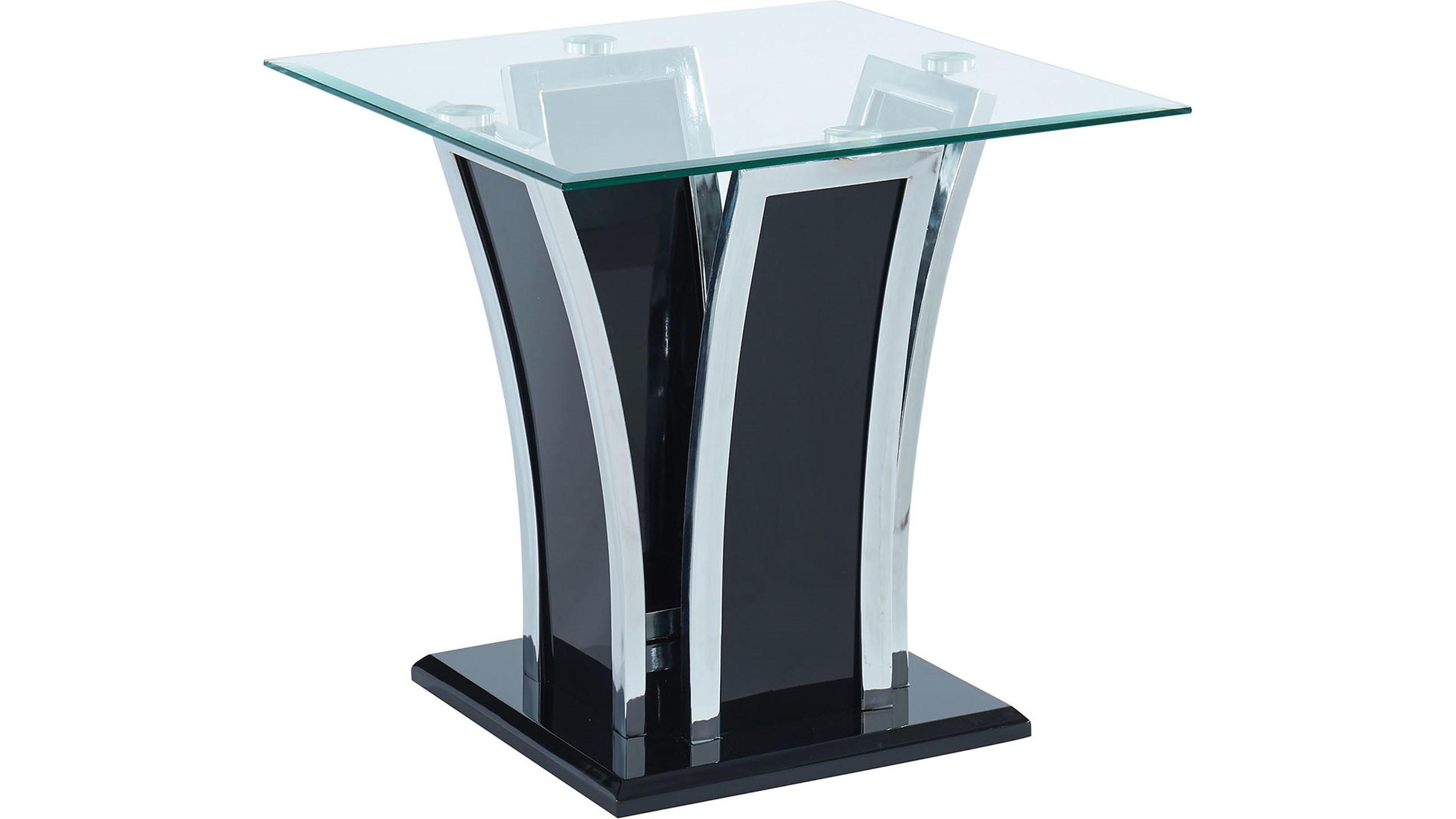 

    
Contemporary Glossy Black Tempered Glass Top End Table Furniture of America CM4372BK-E Staten
