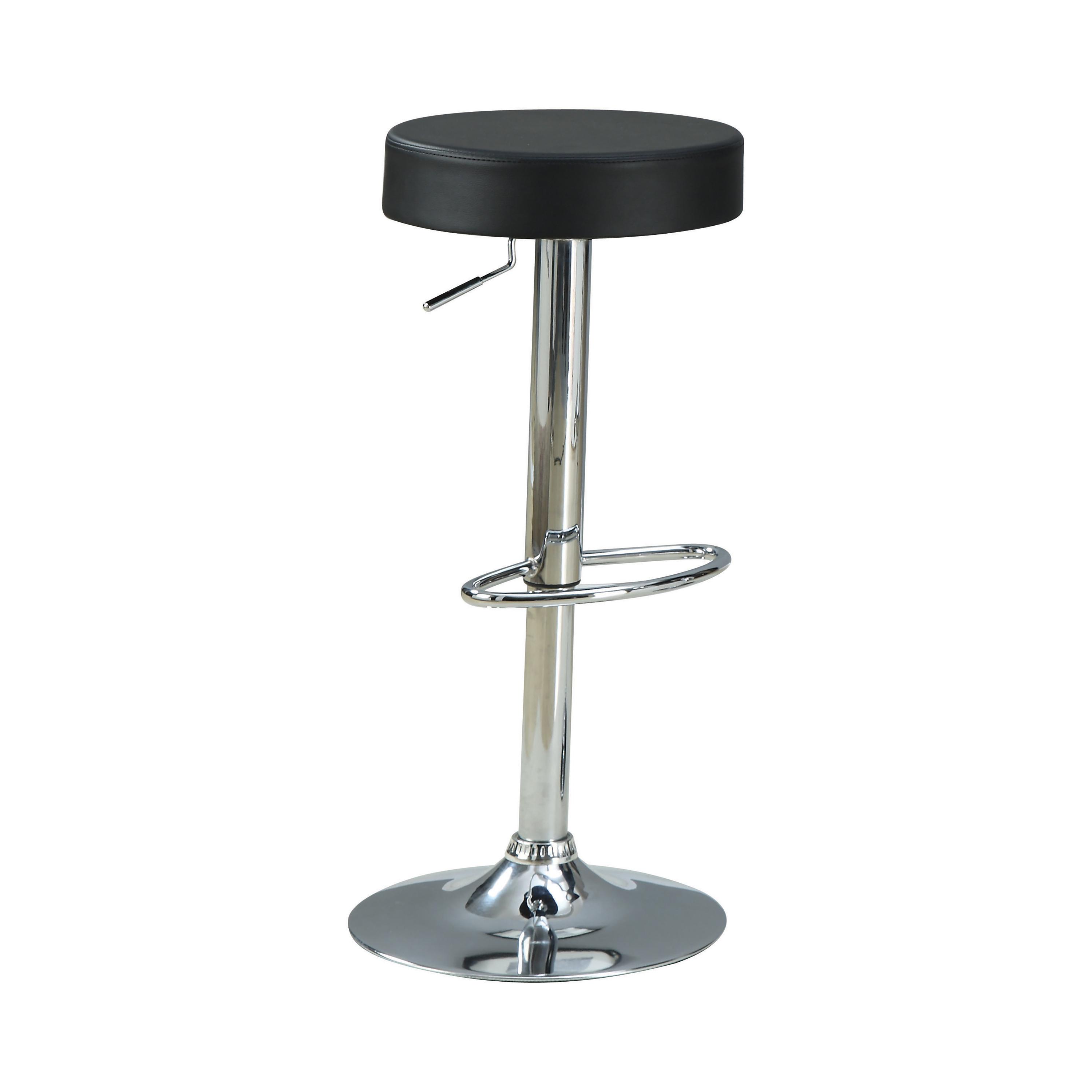 

    
Coaster 120715-S3 Bar Table Set Chrome/Black 120715-S3
