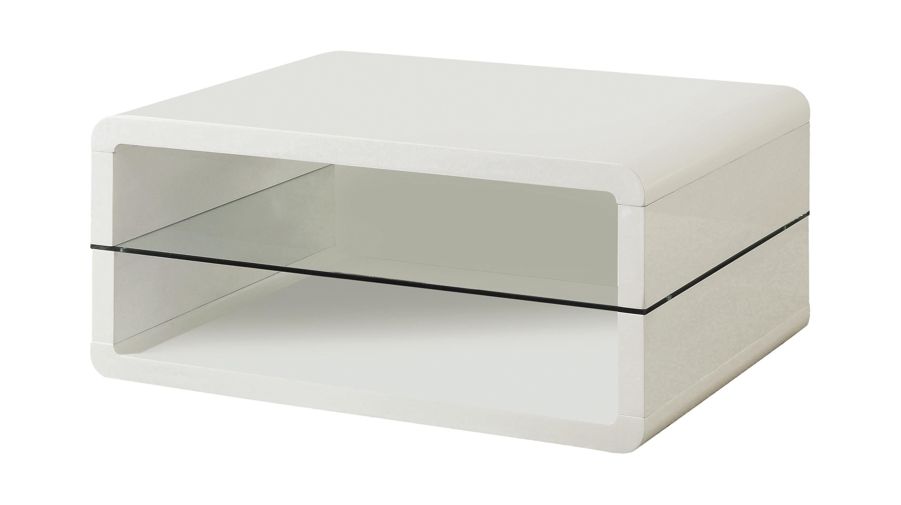 Contemporary Coffee Table 703268 703268 in White 