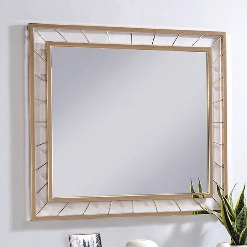 Contemporary Mirror CM-AC388 Sherbrooke CM-AC388 in Gold 