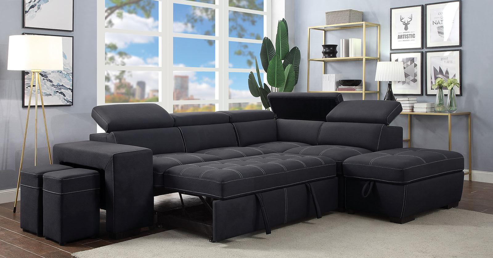 

                    
Furniture of America CM6603 Athene Sectional Sofa Graphite Fabric Purchase 
