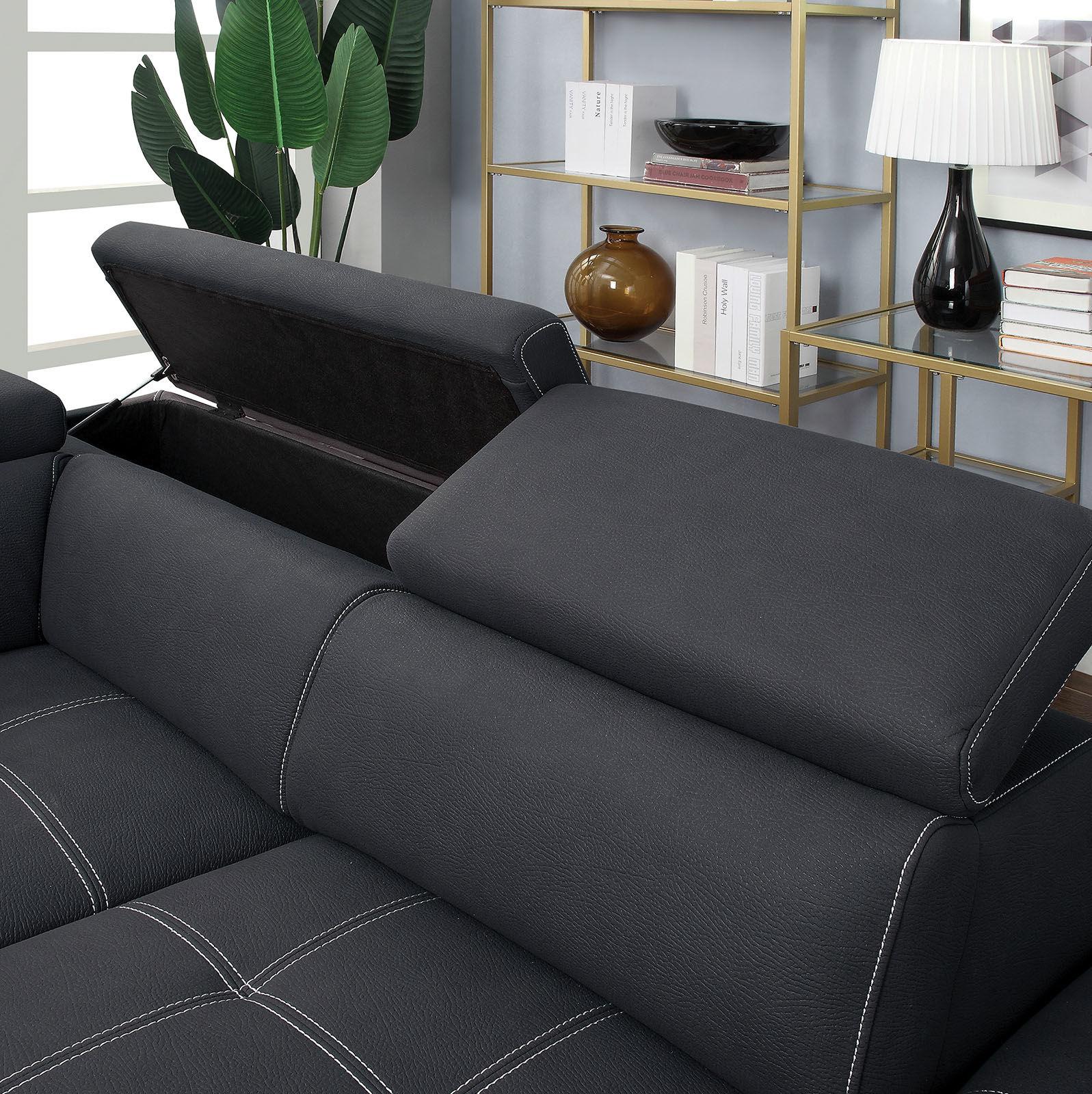 

    
CM6603 Furniture of America Sectional Sofa
