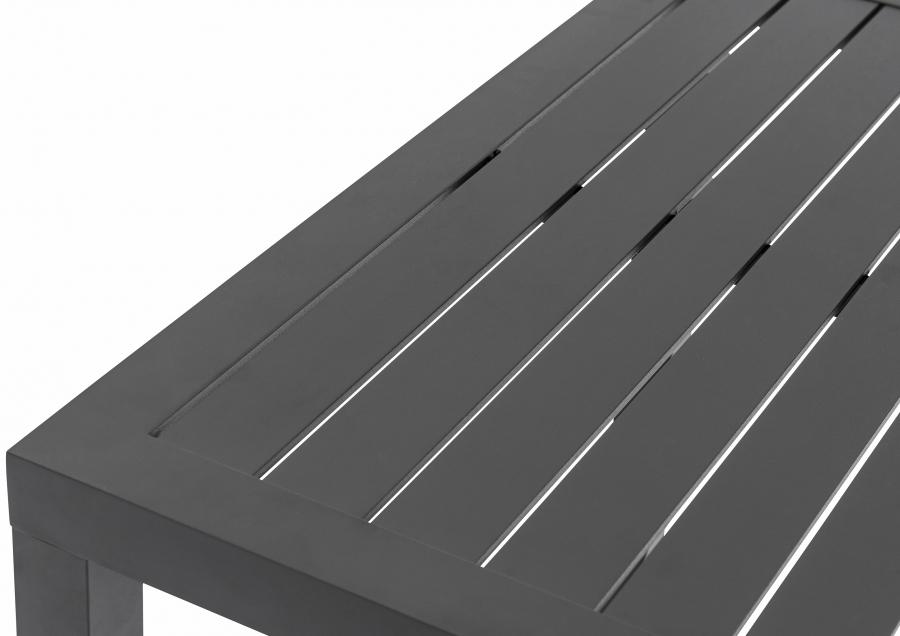 

    
Contemporary Gray Aluminium Patio Bar Set 5PCS Meridian Furniture Maldives 345Grey-T-5PCS
