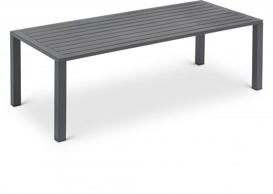 

    
Contemporary Gray Aluminium Patio Coffee Table Meridian Furniture Maldives 346Grey-CT
