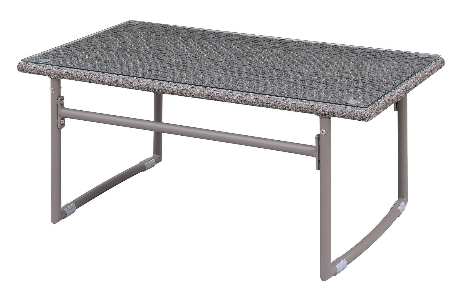 

    
Contemporary Gray Aluminum Frame Patio Coffee Table Furniture of America CM-OC2134 Amya
