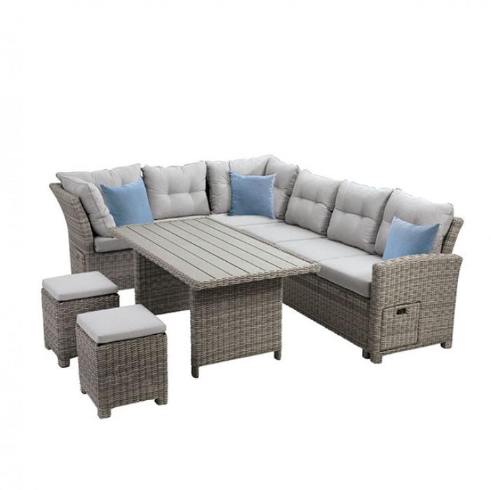

    
Furniture of America Malia Patio Sectional Set 5PCS GM-1002-5PK Patio Sectional Set Gray GM-1002-5PK
