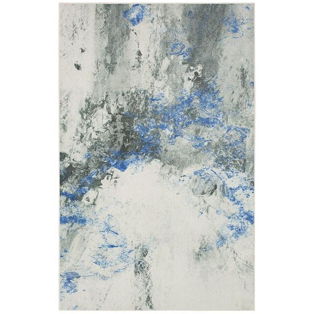 Contemporary Area Rug RG8196-S Hollie RG8196-S in Gray, Blue 