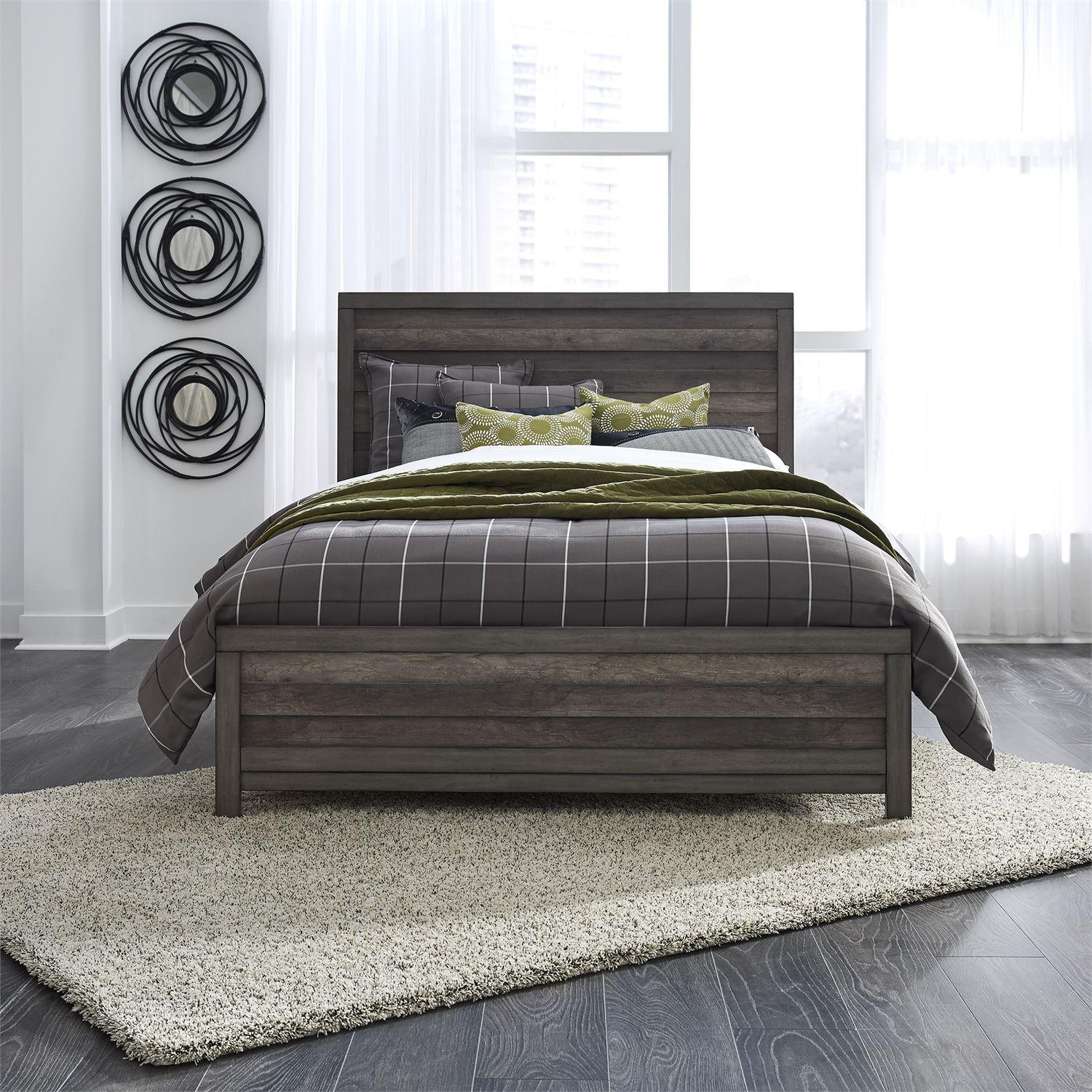 

    
Contemporary Gray Cal. King Panel Bed Tanners Creek 686-BR-CPB Liberty Furniture
