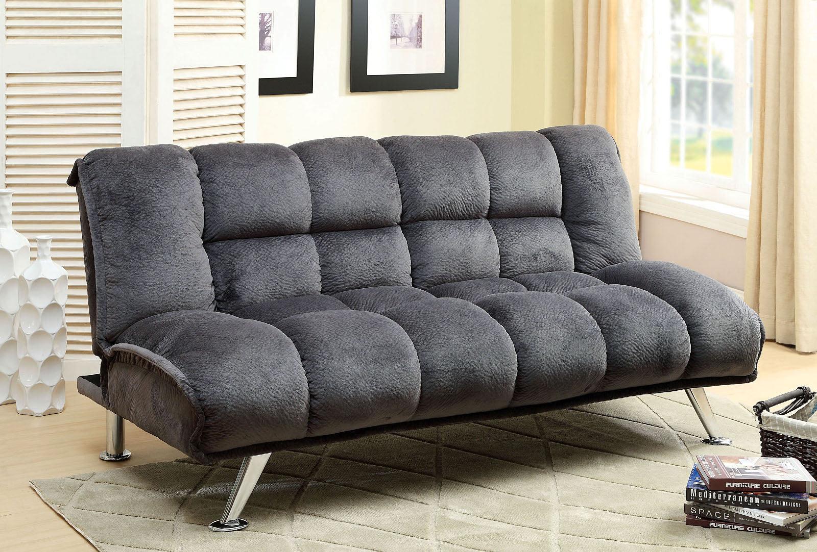 

    
Furniture of America CM2904GY-2PC Marbelle Futon Sofa and Chair Gray CM2904GY-2PC
