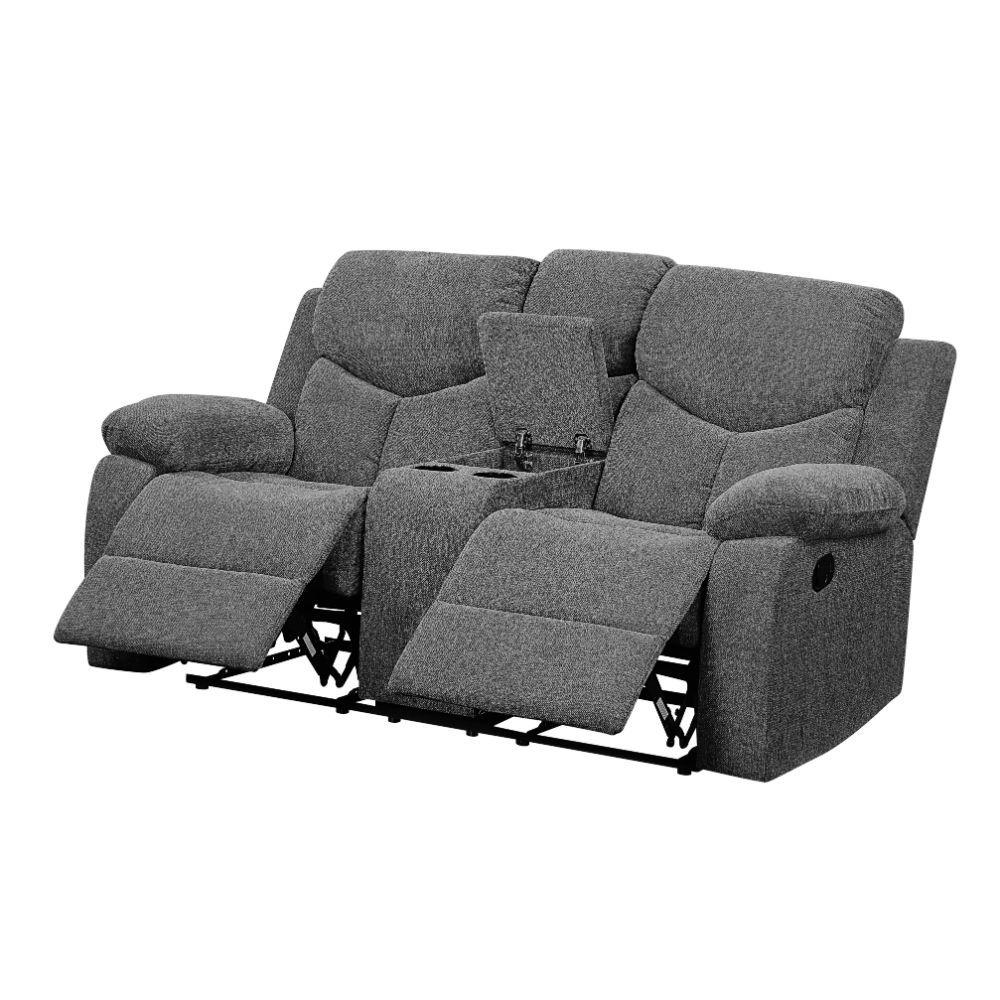 

    
Contemporary Gray Chenille Loveseat by Acme Kalen 55441
