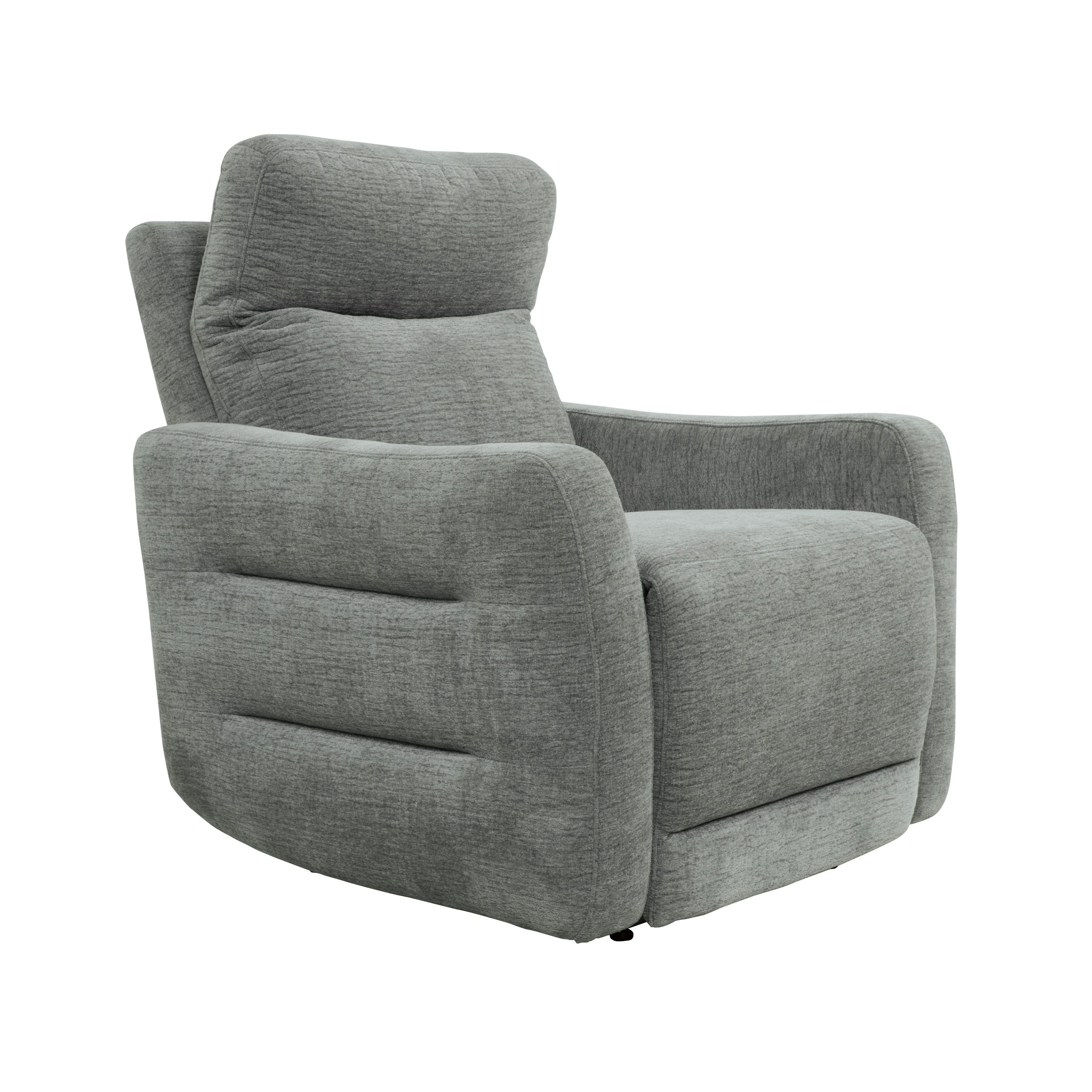 

    
Contemporary Gray Chenille Power Reclining Chair Homelegance 9804DV-1PWH Edition
