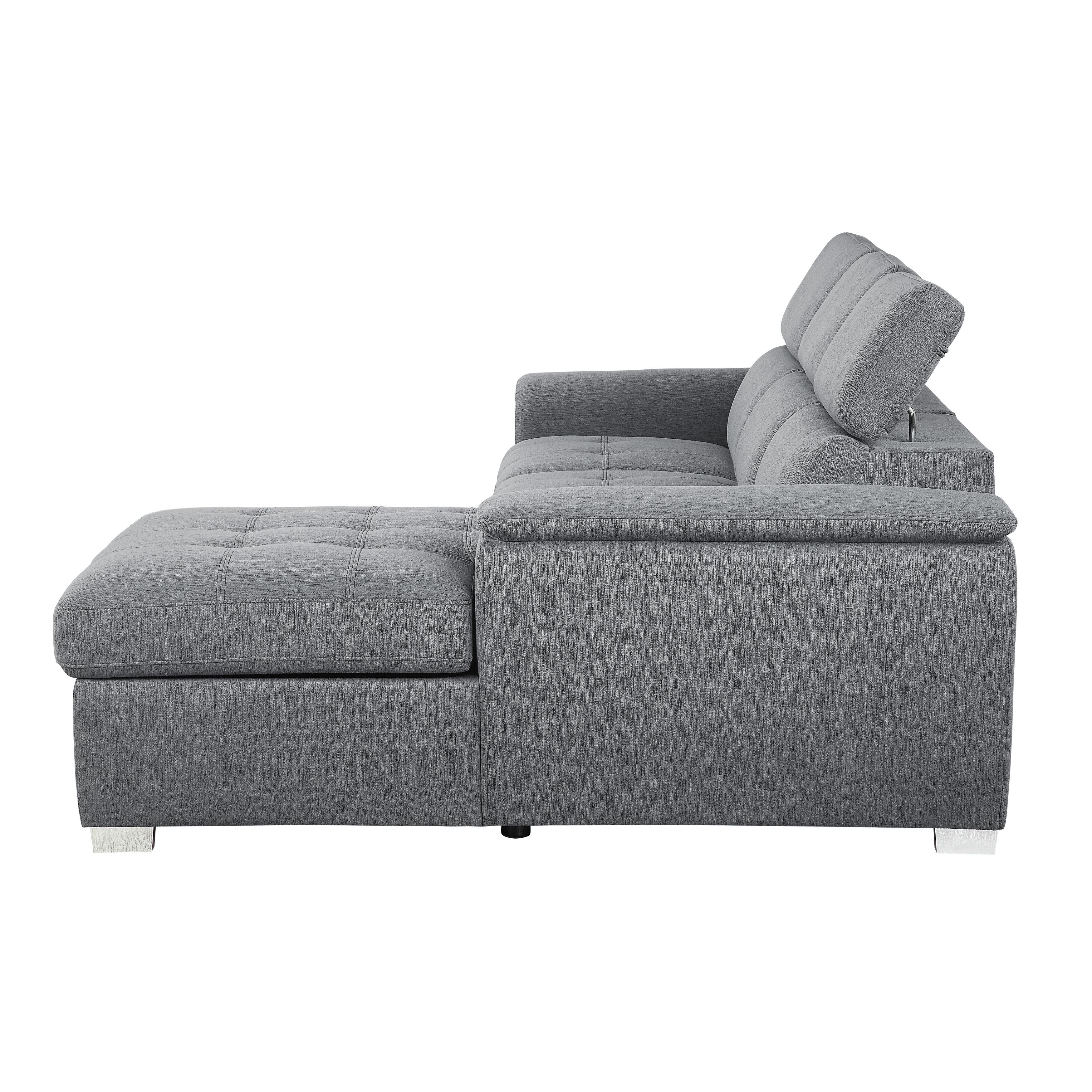 

    
9355GY*22LRC Homelegance Sectional
