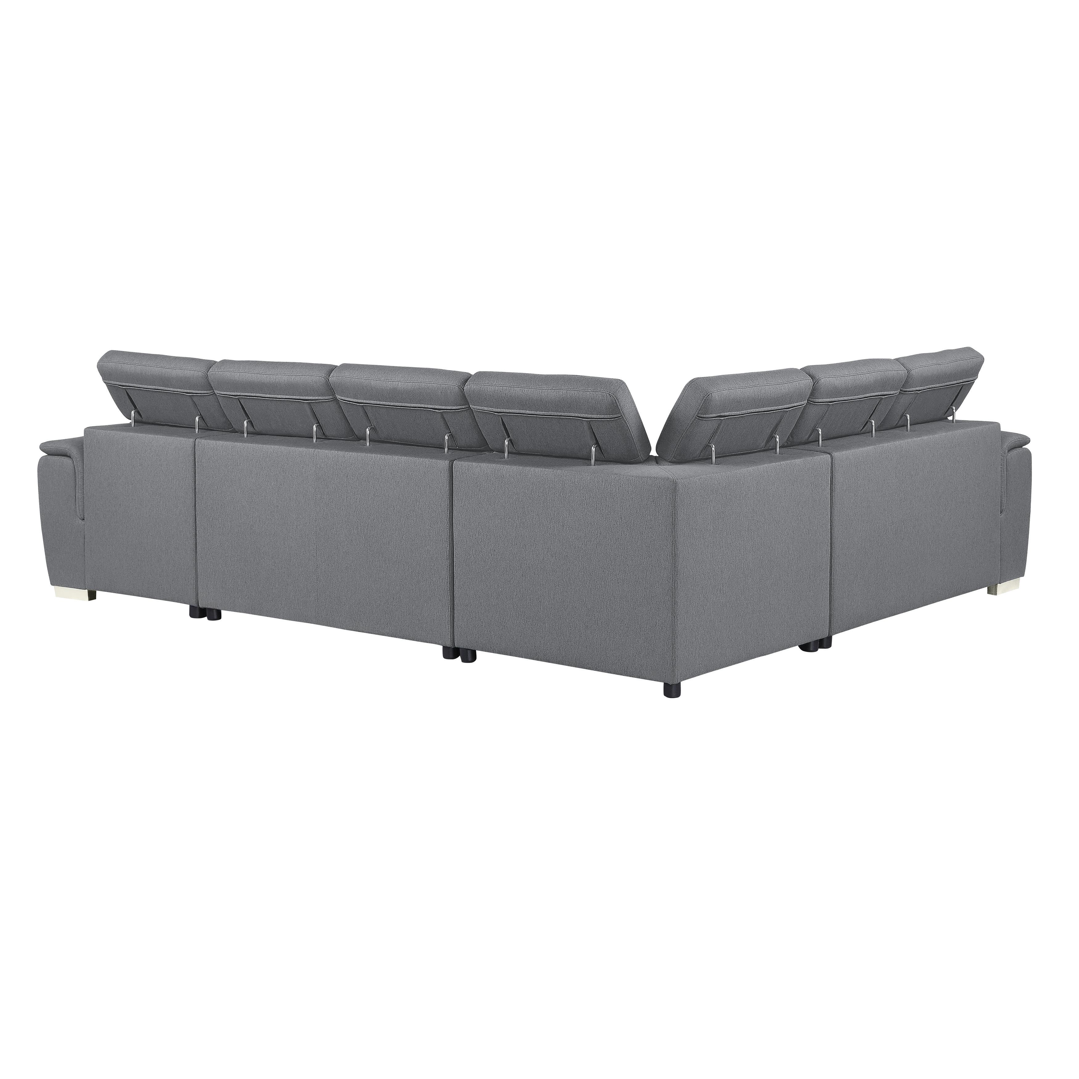 

    
9355GY*42LRC Homelegance Sectional
