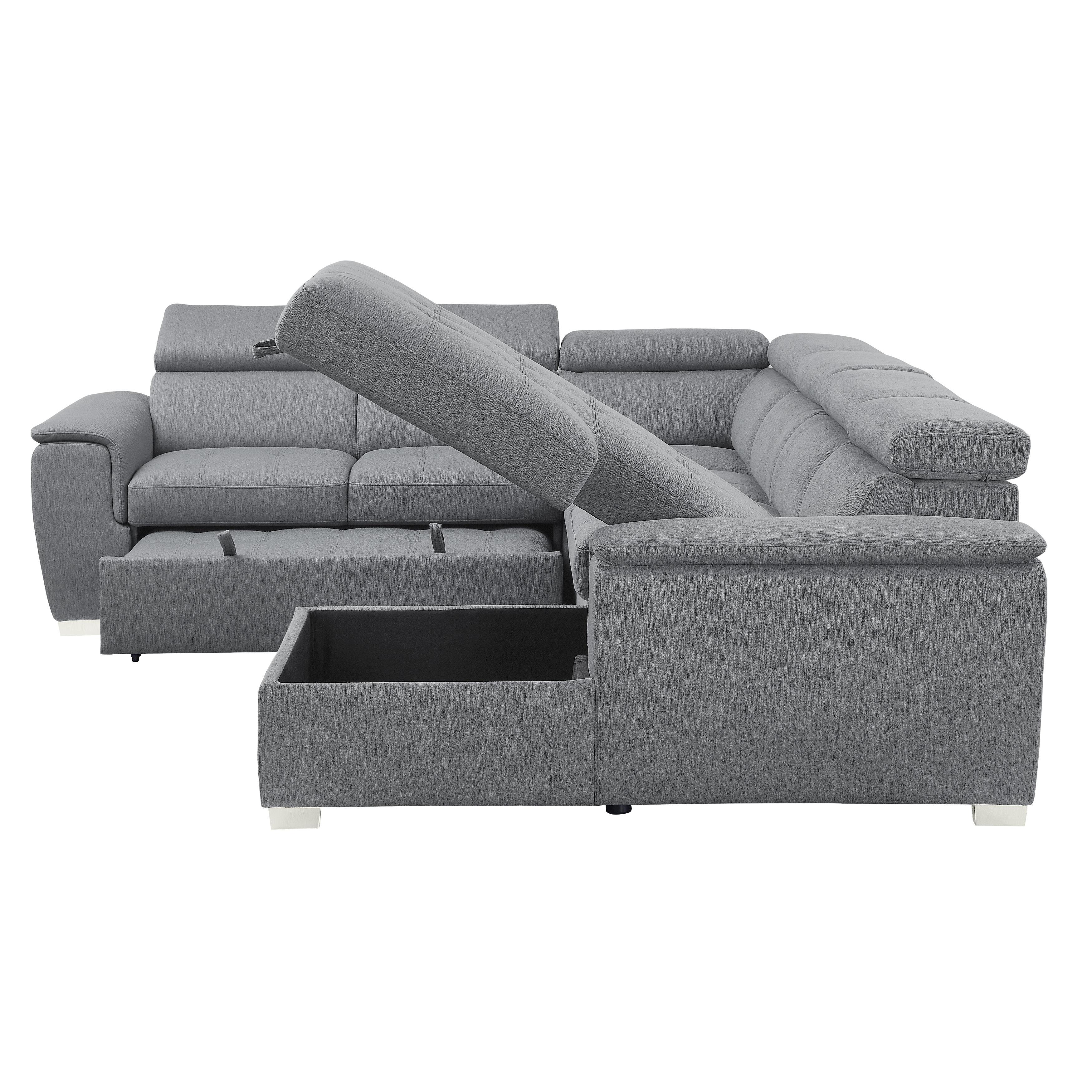 

                    
Homelegance 9355GY*42LRC Berel Sectional Gray Chenille Purchase 
