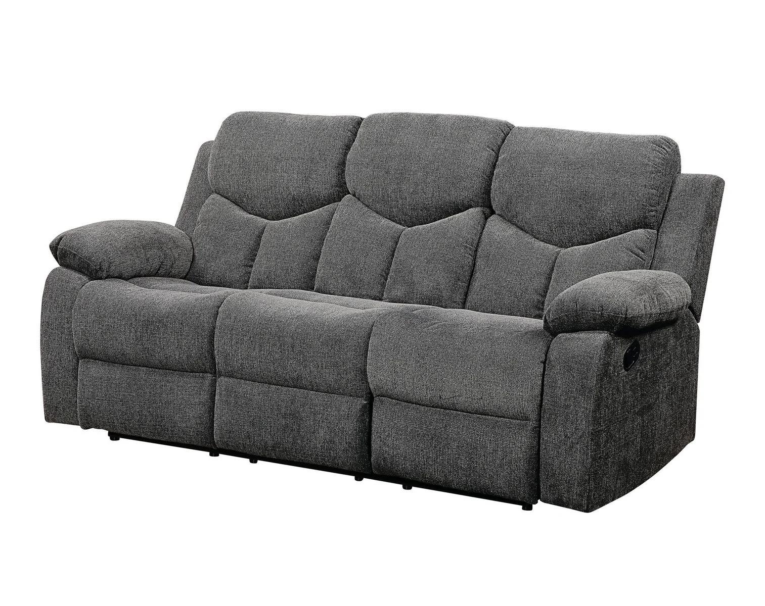 

    
Contemporary Gray Chenille Sofa + Loveseat by Acme Kalen 55440-2pcs

