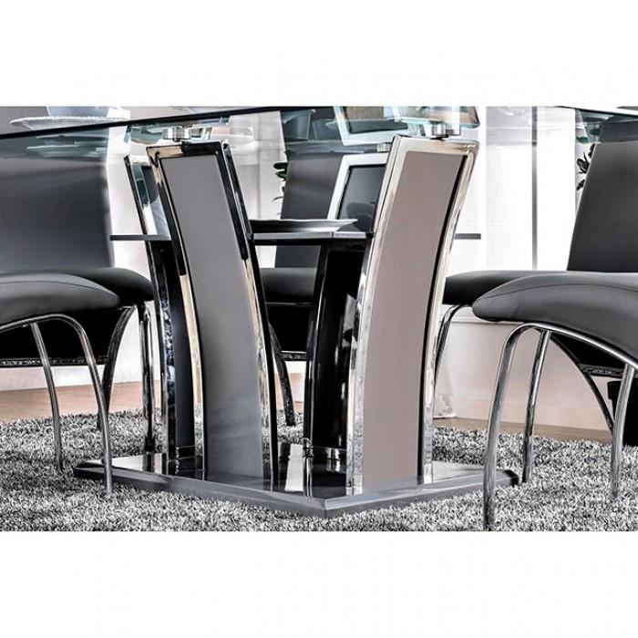 

    
Furniture of America CM8372GY-T-Set-7 Glenview &amp; Wailoa Dining Room Set Gray CM8372GY-T-7PC

