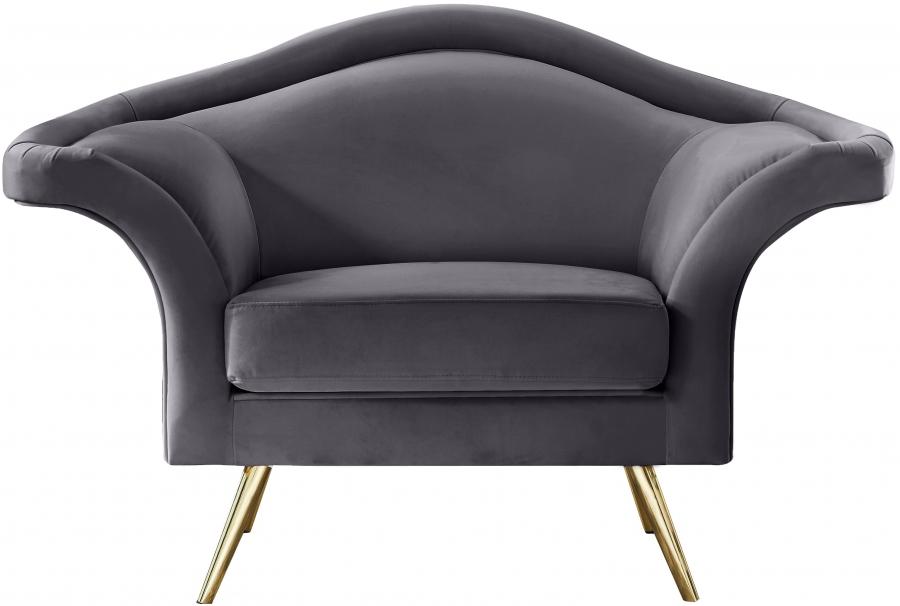 

                    
Meridian Furniture Lips Chair 607Grey-C Chair Gray Soft Velvet Purchase 

