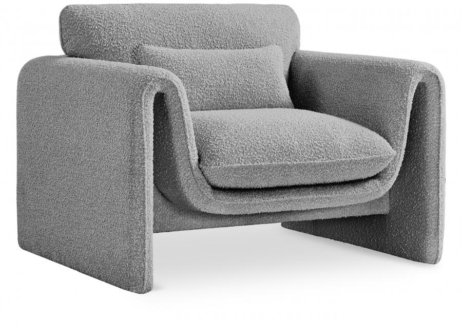 Contemporary Chair Stylus Chair 198Grey-C 198Grey-C in Gray 