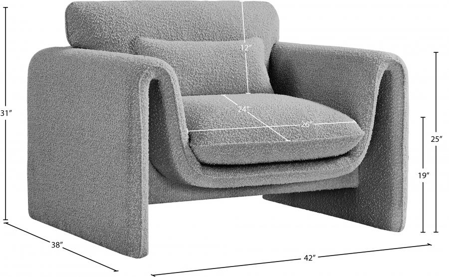 

    
198Grey-C Contemporary Gray Engineered Wood Chair Meridian Furniture Stylus 198Grey-C
