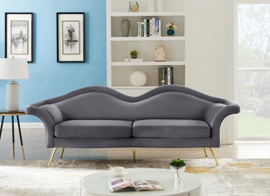 

                    
Meridian Furniture Lips Living Room Set 2PCS 607Grey-S-2PCS Living Room Set Gray Soft Velvet Purchase 
