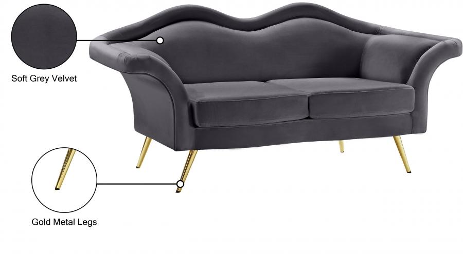 

                    
Buy Contemporary Gray Engineered Wood Living Room Set 2PCS Meridian Furniture Lips 607Grey-S-2PCS
