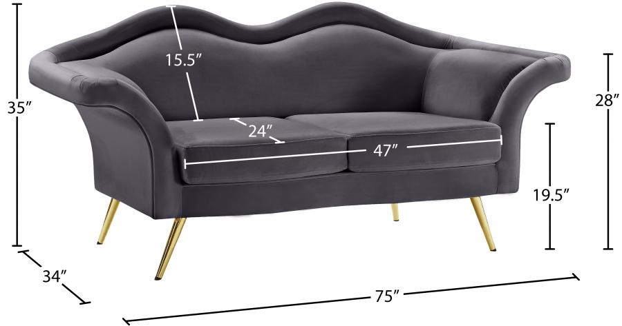 

    
 Order  Contemporary Gray Engineered Wood Living Room Set 3PCS Meridian Furniture Lips 607Grey-S-3PCS
