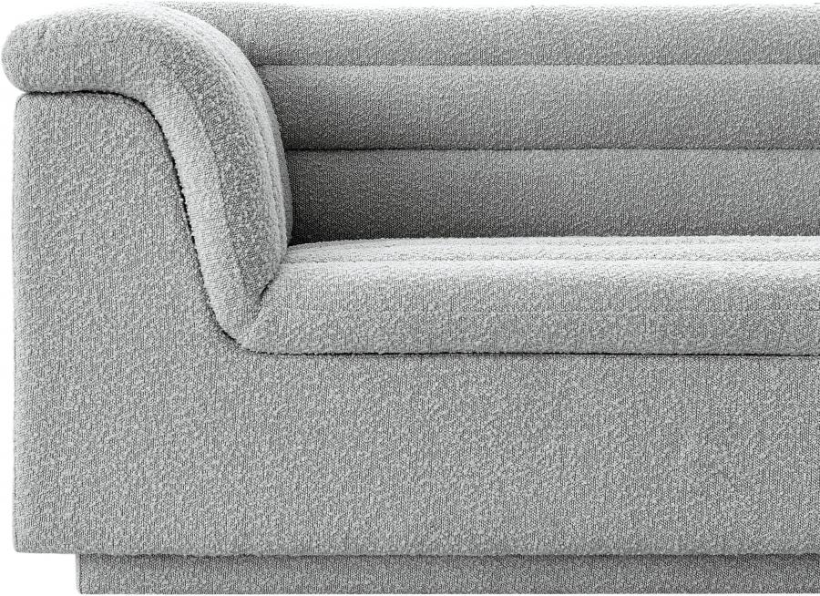 

    
 Shop  Contemporary Gray Engineered Wood Loveseat Meridian Furniture Cascade 191Grey-L
