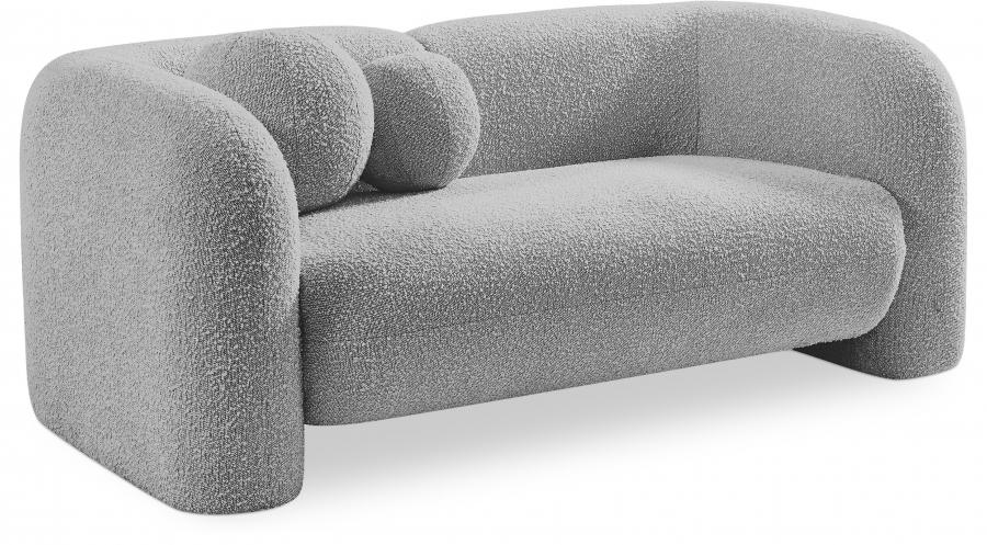 Contemporary Loveseat Emory Loveseat 139Grey-L 139Grey-L in Gray 