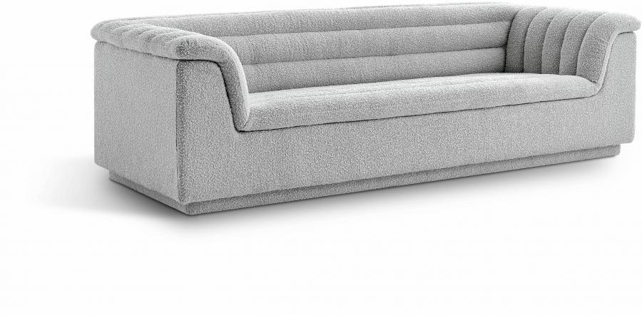 

    
Contemporary Gray Engineered Wood Sofa Meridian Furniture Cascade 191Grey-S
