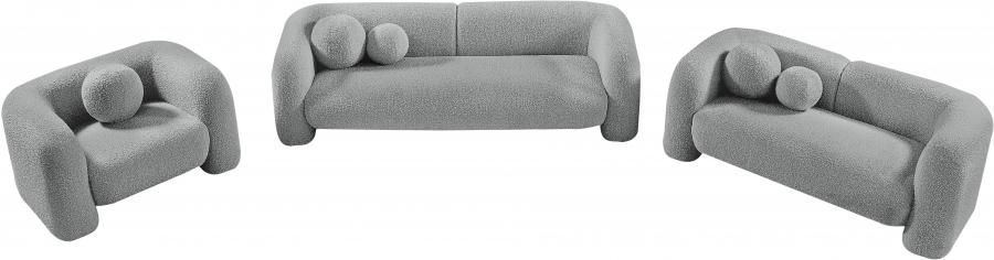 

    
 Order  Contemporary Gray Engineered Wood Sofa Meridian Furniture Emory 139Grey-S
