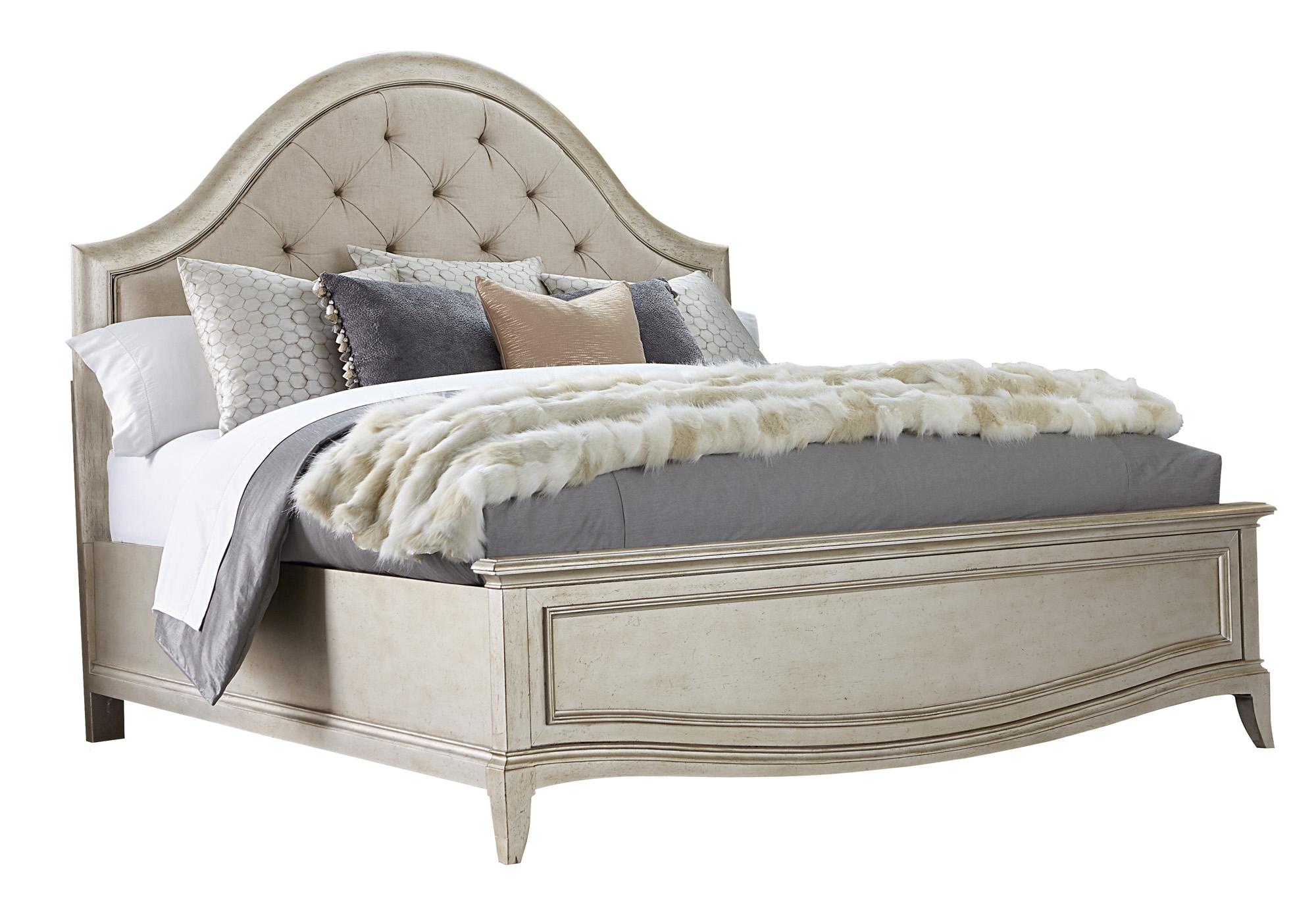 

    
Contemporary Silver Finish Fabric King Panel Bed Starlite A.R.T.
