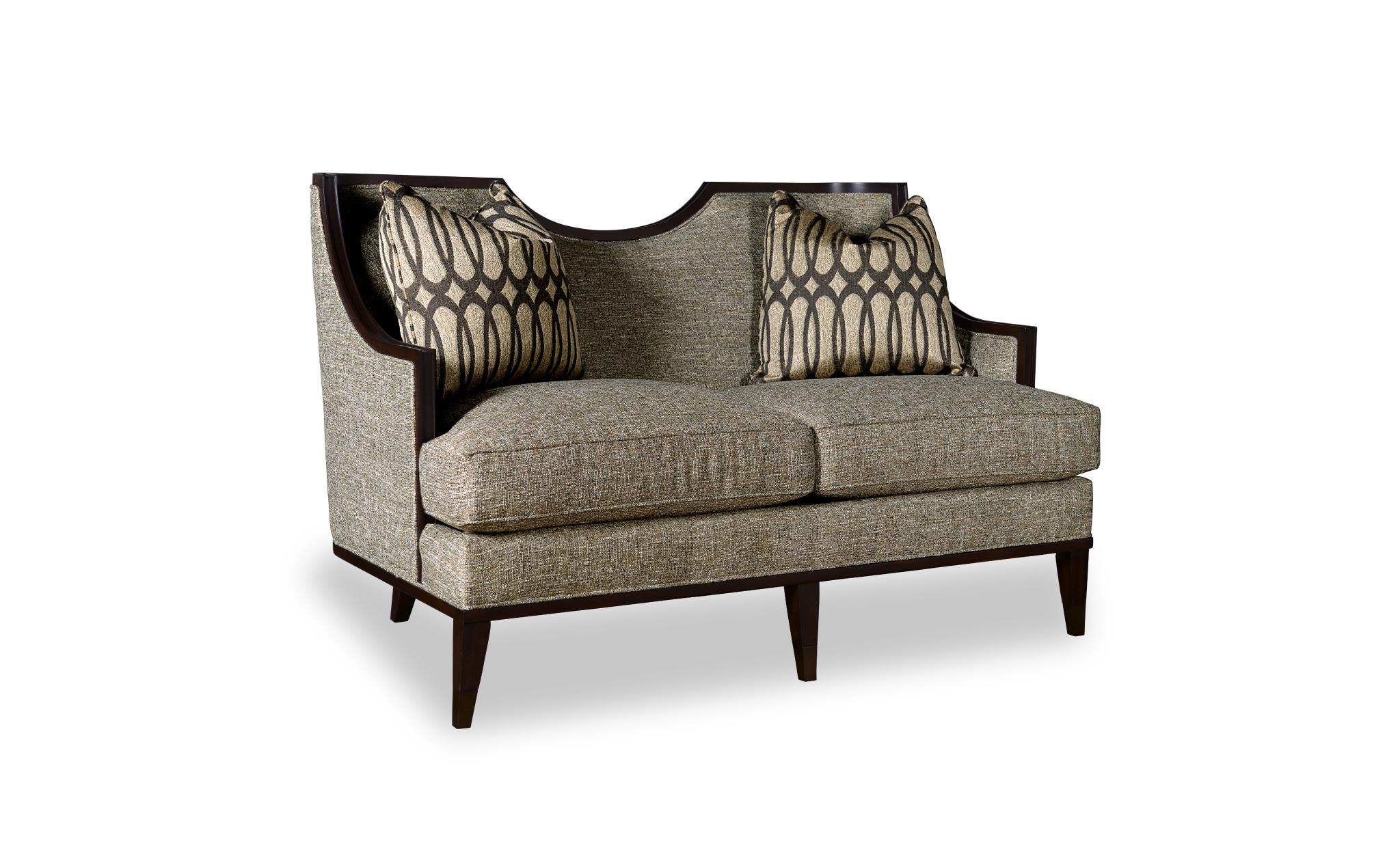 Traditional, Casual Loveseat Intrigue Harper 161502-5036AA in Brown Fabric