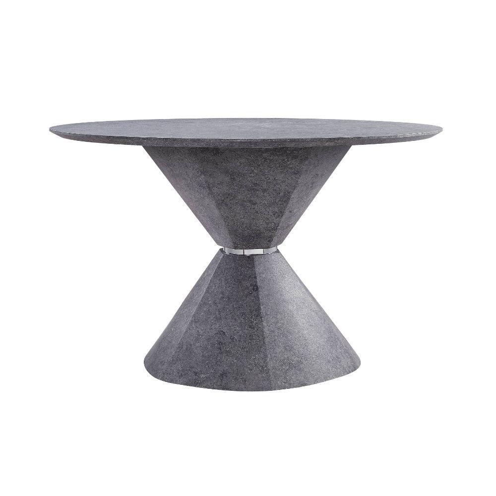 

    
Contemporary Gray Faux Concrete Dining Table by Acme Ansonia 77830
