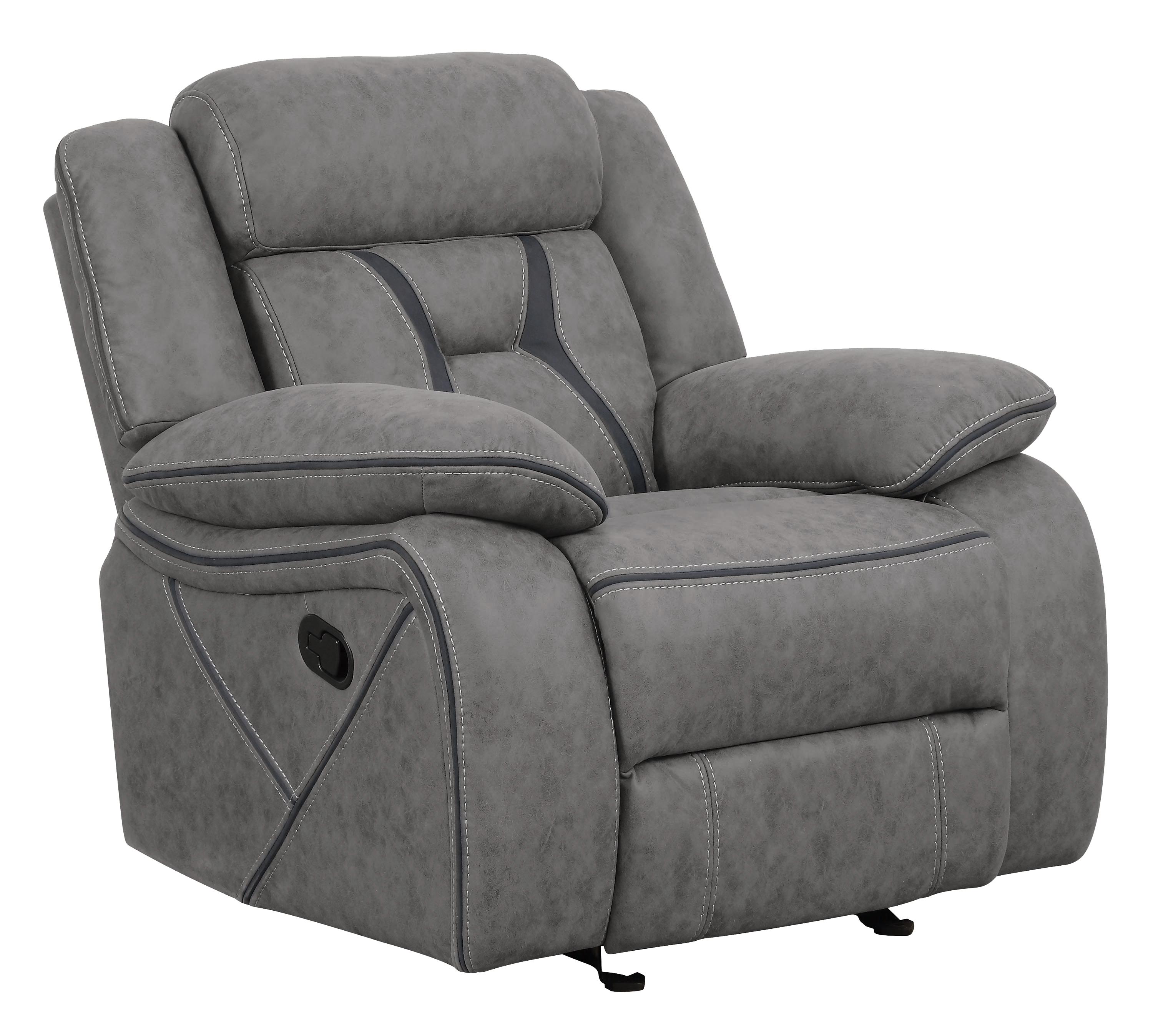 

                    
Coaster 602261-S3 Higgins Motion Sofa Set Gray Faux Suede Purchase 
