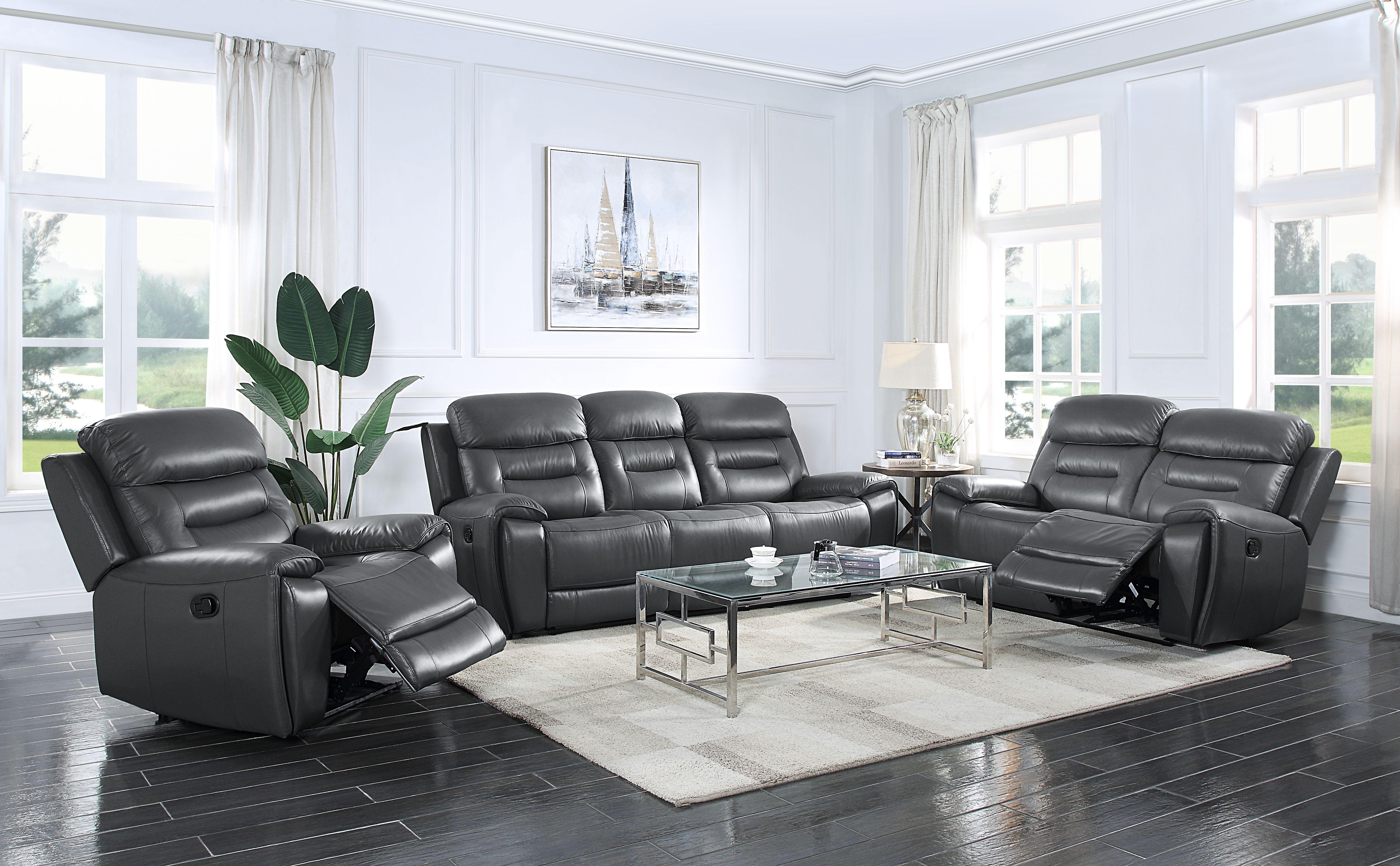 

    
LV00072 Contemporary Gray Leather Sofa by Acme Lamruil LV00072

