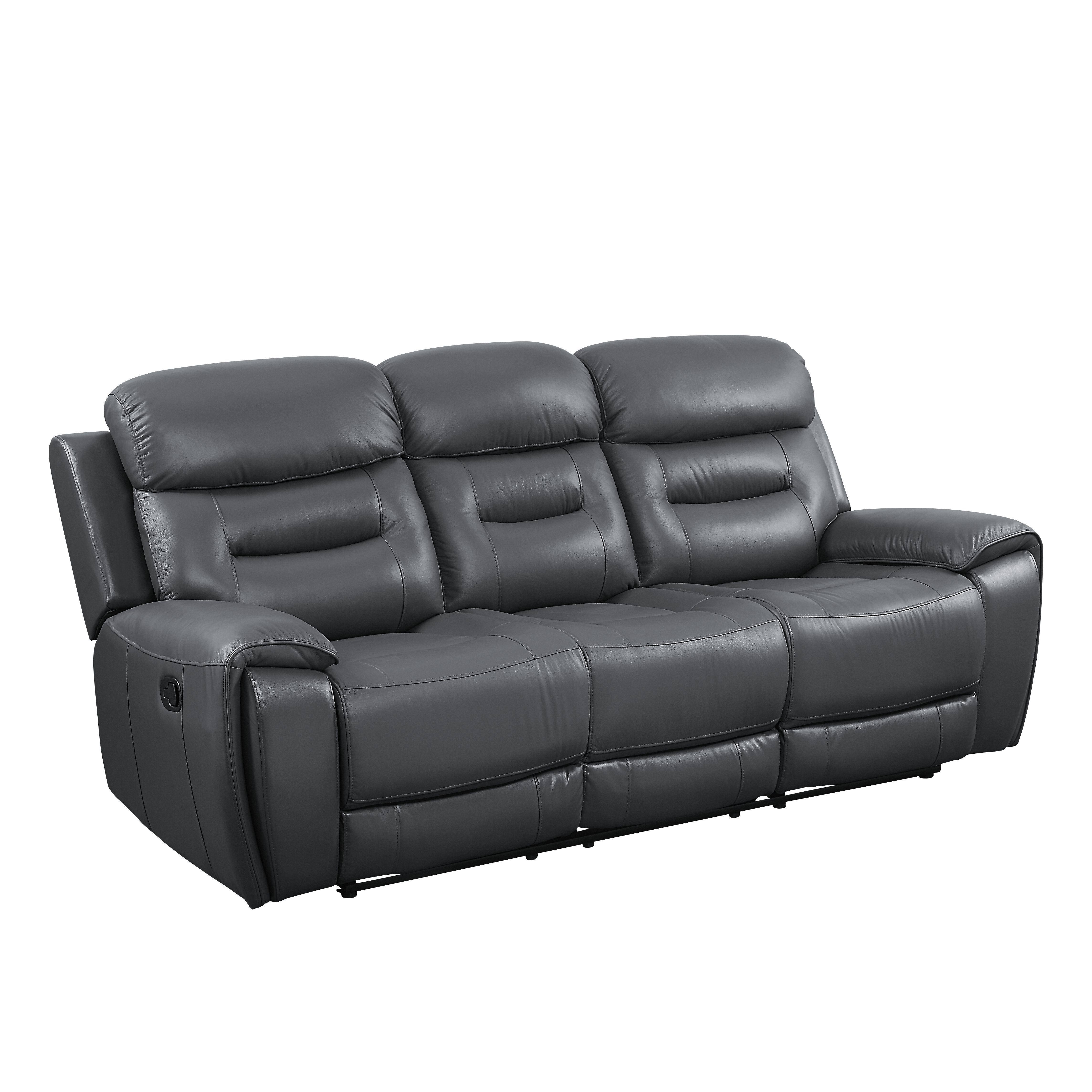 

    
Acme Furniture Lamruil Sofa Loveseat and Recliner Gray LV00072-3pcs
