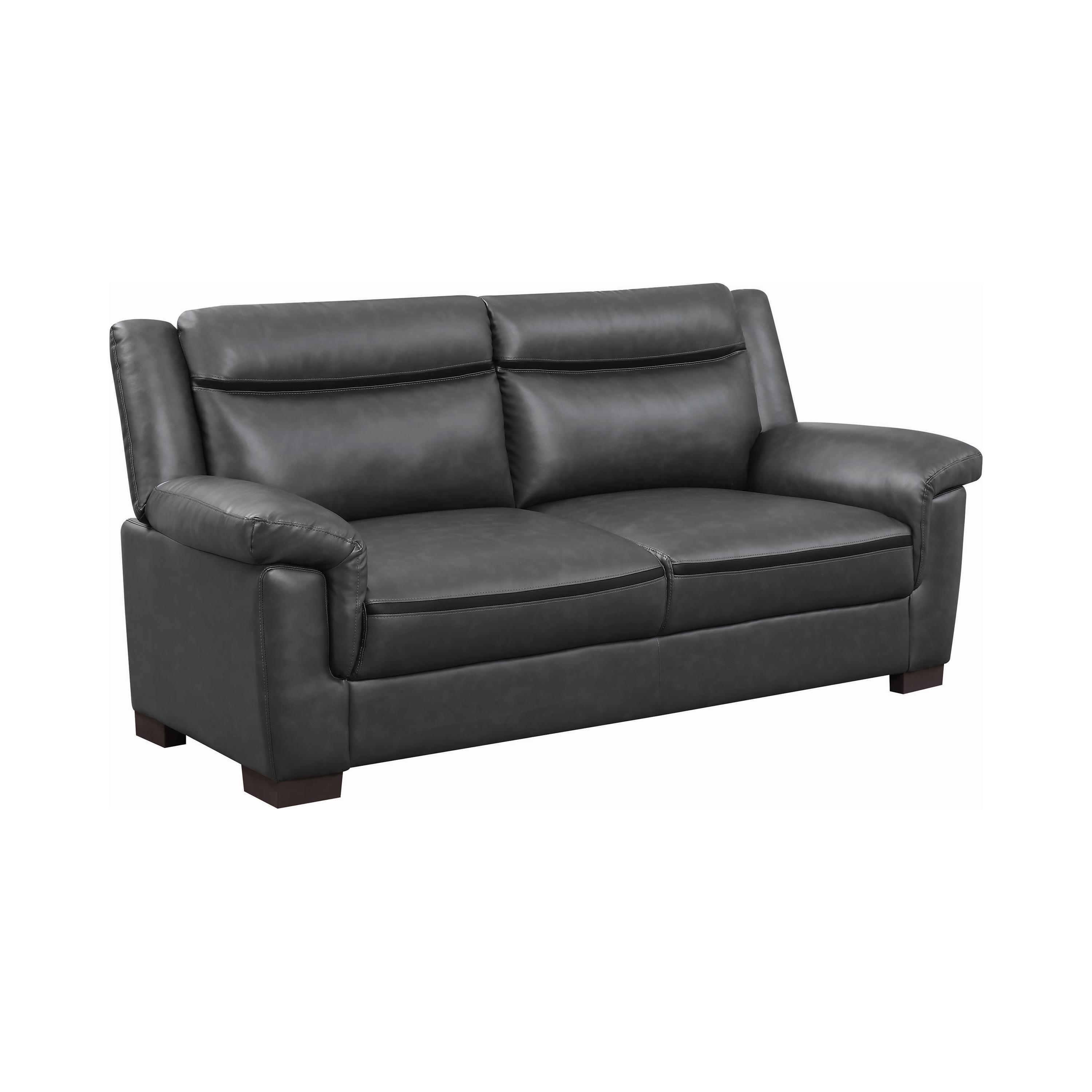 

                    
Coaster 506591-S2 Arabella Living Room Set Gray Leatherette Purchase 

