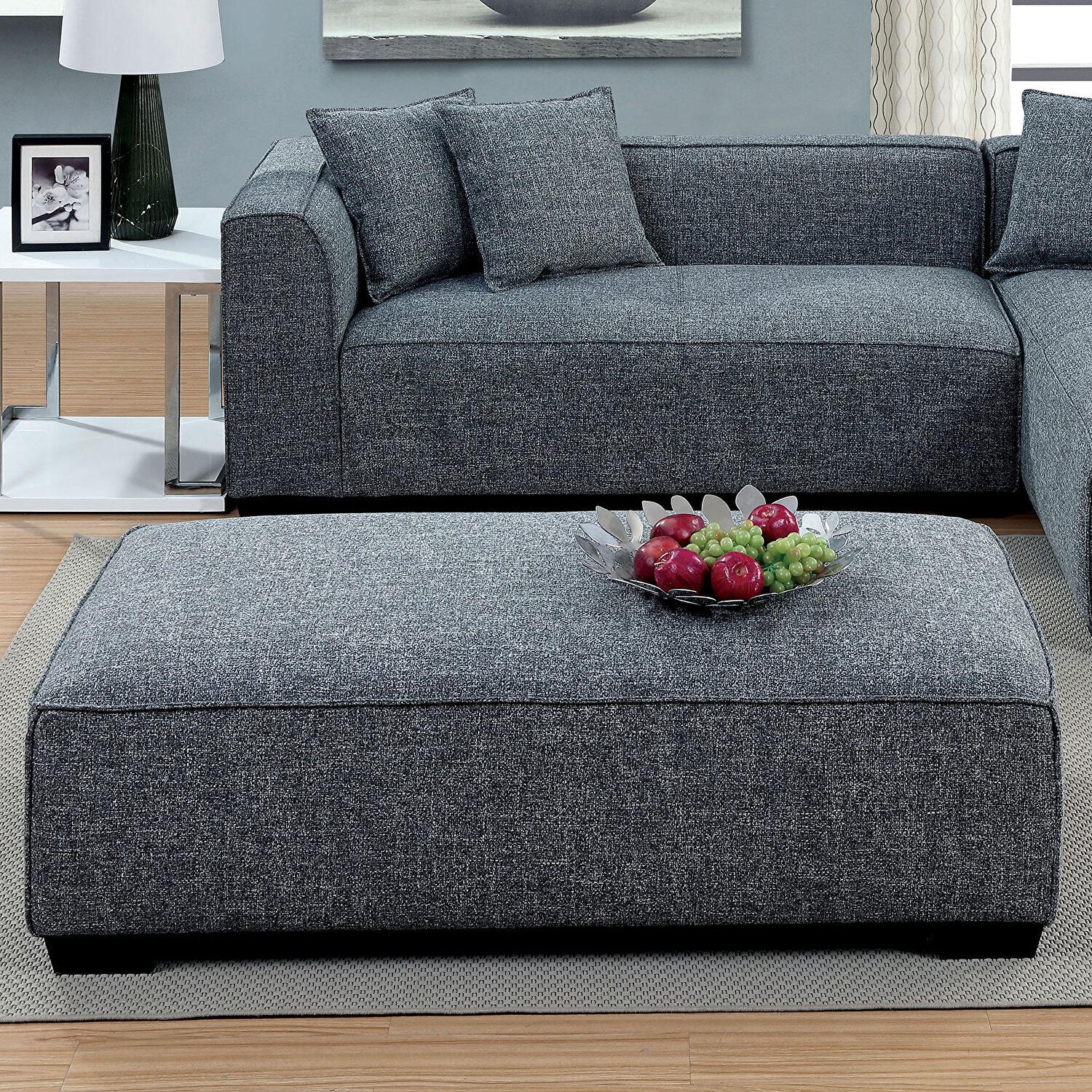 

    
Contemporary Gray Linen-like Fabric Ottoman Furniture of America CM6120-OT Jaylene

