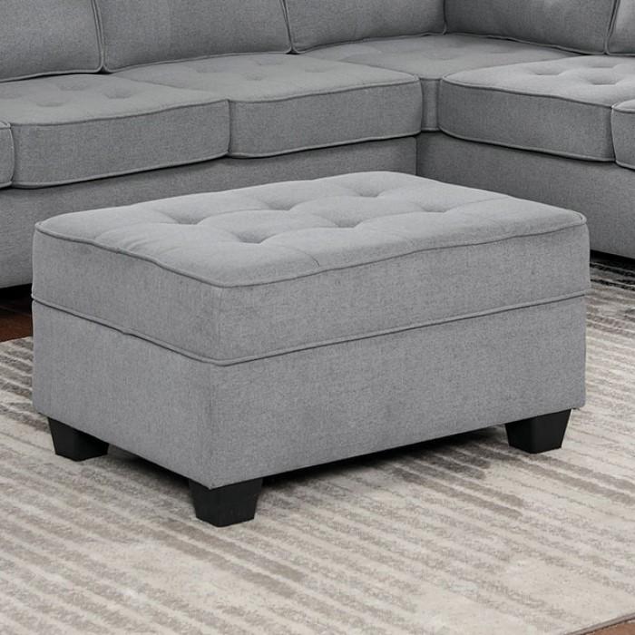 

    
Contemporary Gray Linen-like Fabric Ottoman Furniture of America CM6493-OT Linore
