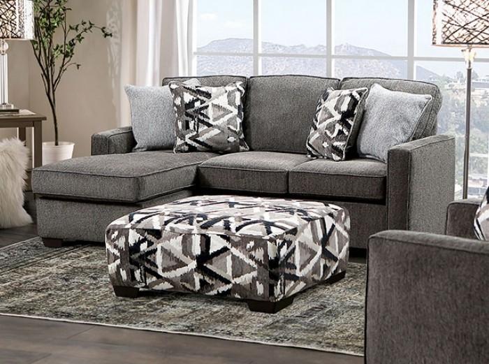 

    
Contemporary Gray Linen-like Fabric Sectional Sofa Furniture of America SM5405 Brentwood
