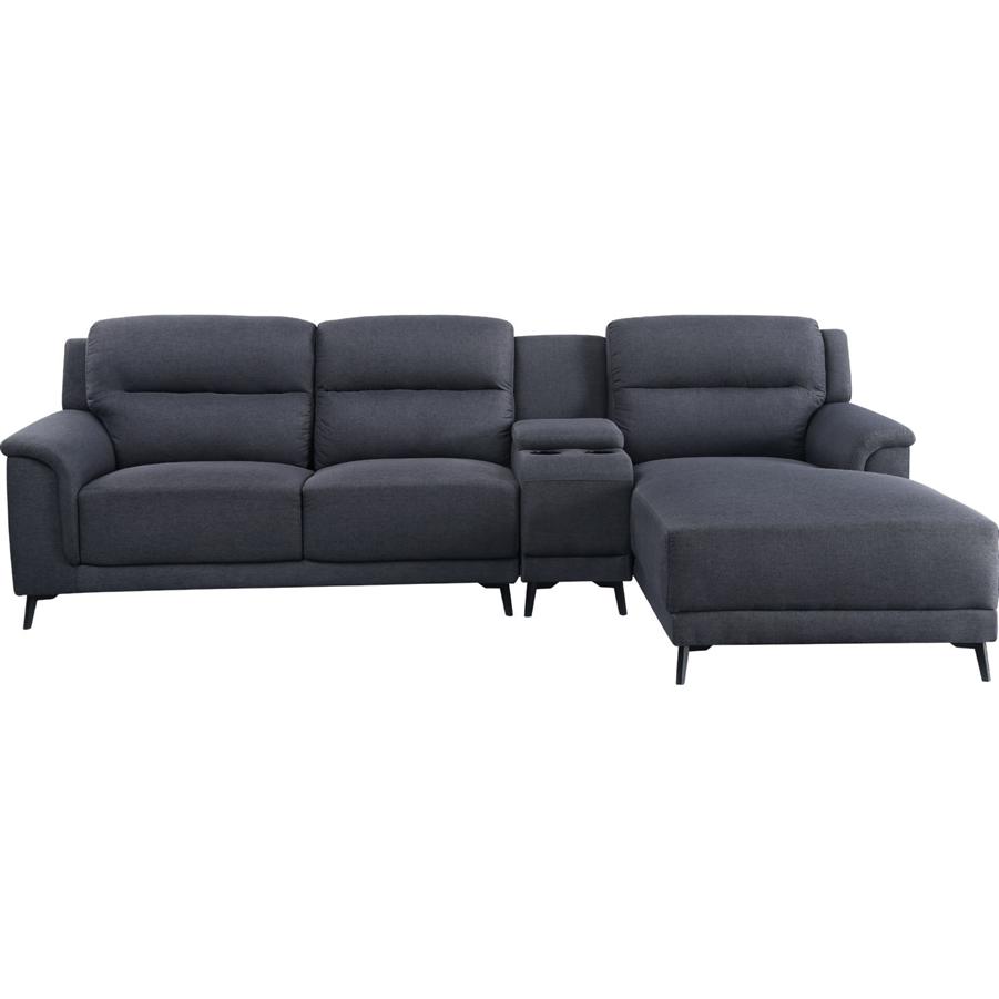 

    
Acme Furniture Walcher Sectional Sofa Black 51900-3pcs
