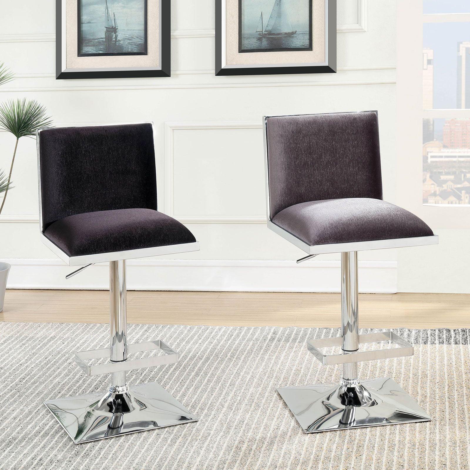 

    
Contemporary Gray Metal Bar Stool Furniture of America CM-BR6462GY Orjan
